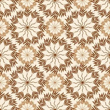 Seamless pattern of green leaves on a white background Stock Illustration