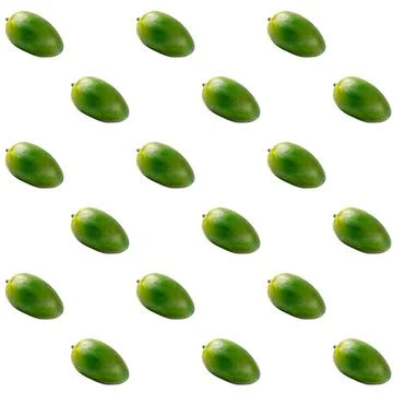 Seamless pattern with green mango Foto stock