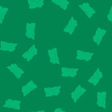 Seamless pattern green paper texture with torn edges and crumpled effect Illustrazione stock