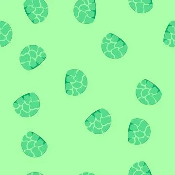 Seamless pattern green patterned dome shape representing magical shield 库存插图