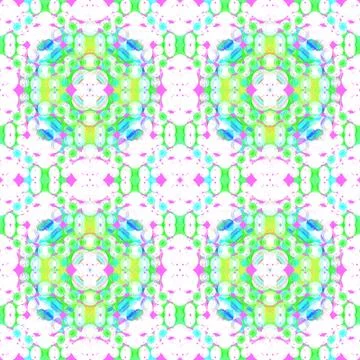 Seamless pattern green pink Stock Illustration