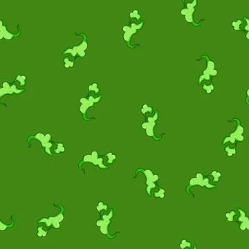 Seamless pattern Green poison cloud emanating toxic gas emission Stock Illustration