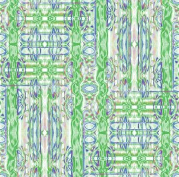 Seamless pattern green purple blue Stock Illustration