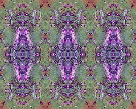 Seamless pattern green purple Stock Illustration