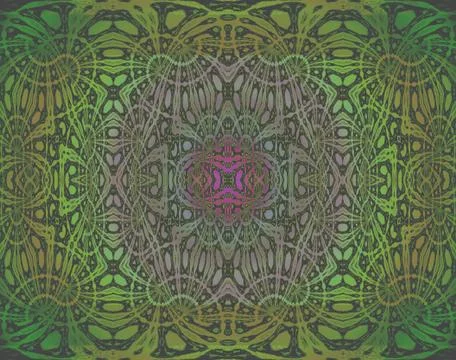 Seamless pattern green purple Stock Illustration