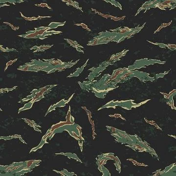 Seamless pattern green reed camouflage grunge Stock Illustration