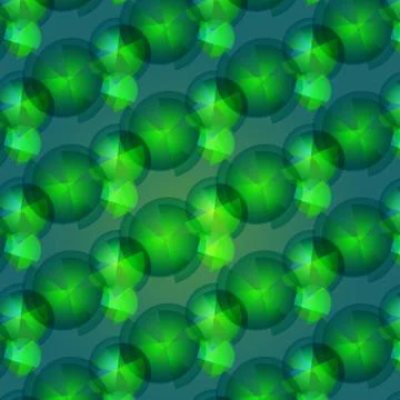 Seamless pattern of  green small geometric shapes Illustrazione stock