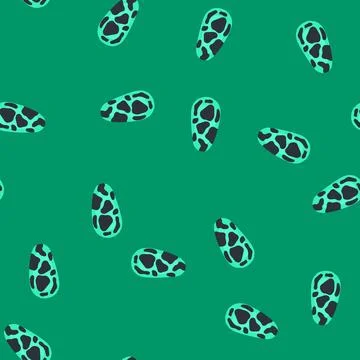 Seamless pattern green spotted nail art design showing fashion trend Stock Illustration