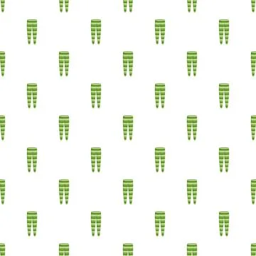Seamless pattern of green striped pants design 스톡 일러스트