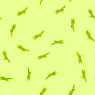 Seamless pattern green toxic liquid puddle splashing acid spill Stock Illustration