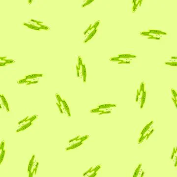 Seamless pattern green toxic slime puddle splashing liquid drops 스톡 일러스트