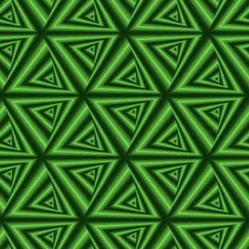 Seamless pattern with green triangle forms Illustrazione stock
