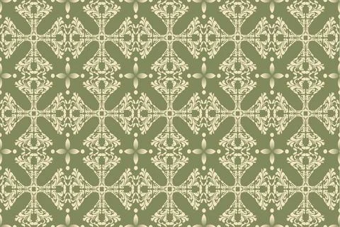 Seamless pattern green vector background Stock Illustration