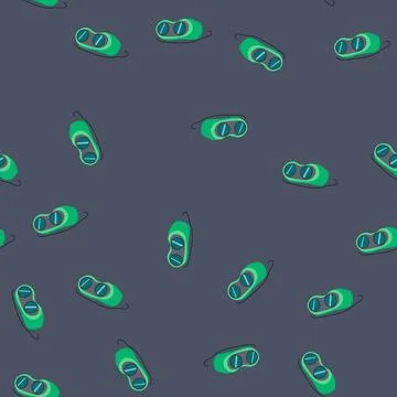 Seamless pattern green welding safety glasses personal protective eyewear Stock Illustration