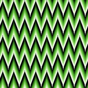 Seamless pattern with green zigzag elements Stock Illustration