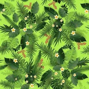 Seamless pattern greeners Stock-Illustration