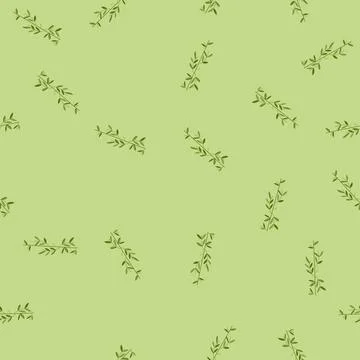 Seamless pattern greenery olive border divider cartoon vector 스톡 일러스트