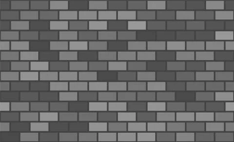 Seamless pattern. Grey brick background. Vector stock illustration イラスト素材