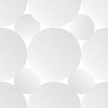 Seamless pattern with grey circles Stock Illustration