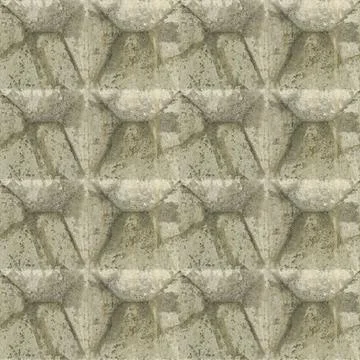 Seamless pattern of grey volumetric texture made by casting wall ready for .. Stock Photos