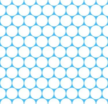 Seamless Pattern Grid Circular Shapes Stock Illustration