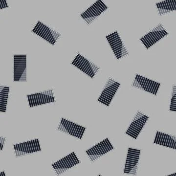 Seamless pattern grid solar panels cartoon vector 스톡 일러스트