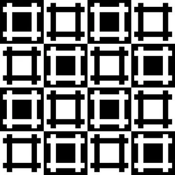 Seamless pattern with grid of squares. Lattice pattern. Stock Illustration