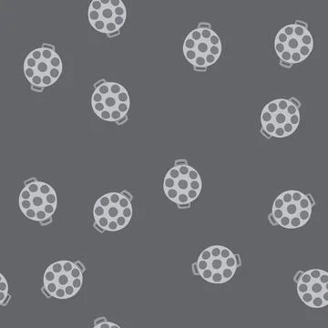 Seamless pattern griddle mini pancake pan cartoon vector Stock Illustration