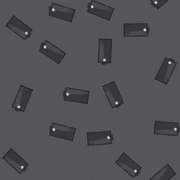 Seamless pattern grill smoker bbq cartoon vector Stock Illustration