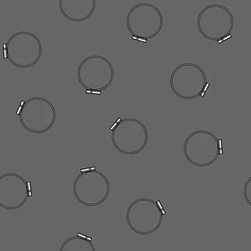 Seamless pattern grip pipe clamp cartoon vector Stock Illustration
