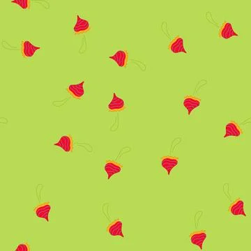 Seamless pattern groovy mushroom vector creating a vibrant psychedelic design Stock Illustration