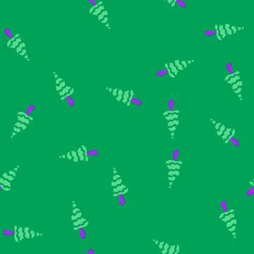 Seamless pattern groovy wavy stylized mushroom with neon colors Stock Illustration