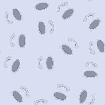 Seamless pattern grounds reusable coffee filter cartoon vector Illustrazione stock
