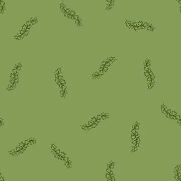 Seamless pattern growth green ivy cartoon vector Stock Illustration
