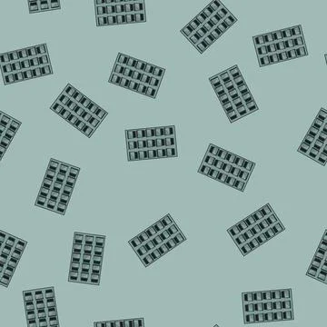 Seamless pattern growth indoor vertical garden cartoon vector Stock Illustration