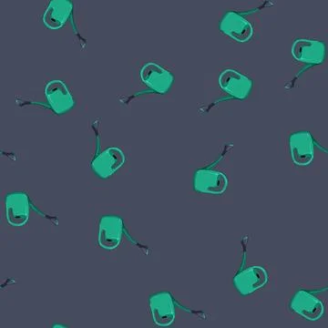 Seamless pattern growth watering can cartoon vector 스톡 일러스트