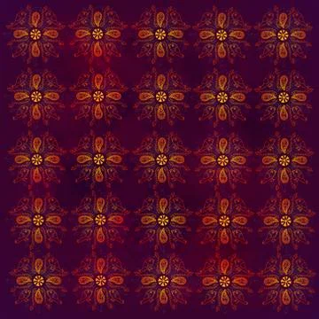 Seamless Pattern on grunge background Stock Illustration