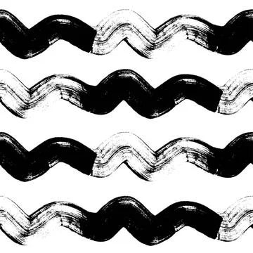 Seamless pattern with grunge brush strokes Seamless pattern with grunge br... Stock Photos
