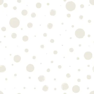 Seamless pattern with grunge circles hand painted with ink Stock Illustration