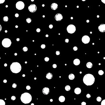 Seamless pattern with grunge circles Stock Illustration