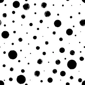 Seamless pattern with grunge circles Stock Illustration