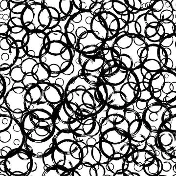 Seamless pattern with grunge circles イラスト素材