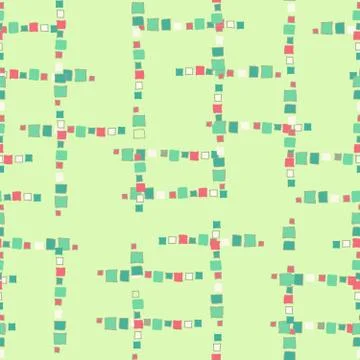 Seamless pattern grunge cubes. Stock Illustration