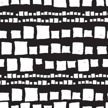 Seamless pattern grunge cubes. Stock Illustration