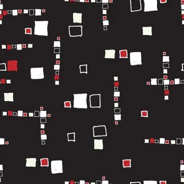 Seamless pattern grunge cubes. Stock Illustration