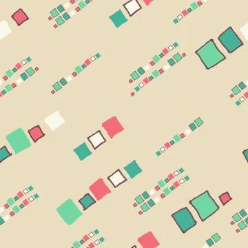Seamless pattern grunge cubes. Stock-Illustration
