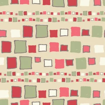 Seamless pattern grunge cubes. Stock Illustration