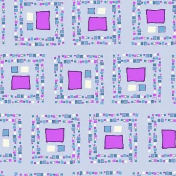 Seamless pattern grunge cubes. Stock Illustration