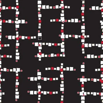 Seamless pattern grunge cubes. Stock Illustration