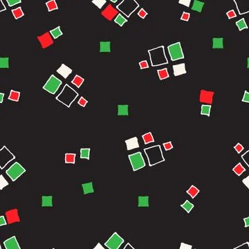 Seamless pattern grunge cubes. Stock Illustration